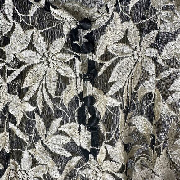 Victoria Secret Y2K Embroidered Floral Slip Chemise Nightgown Size Small - Picture 4 of 8